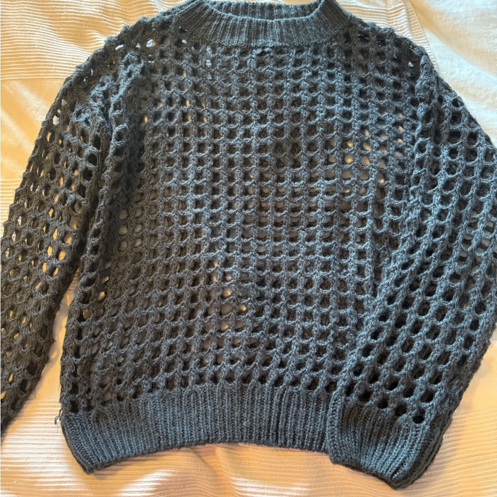 Chic Open-Knit Sweater